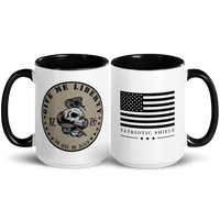 1776 inspired warrior drinkware liberty or death. 15 oz