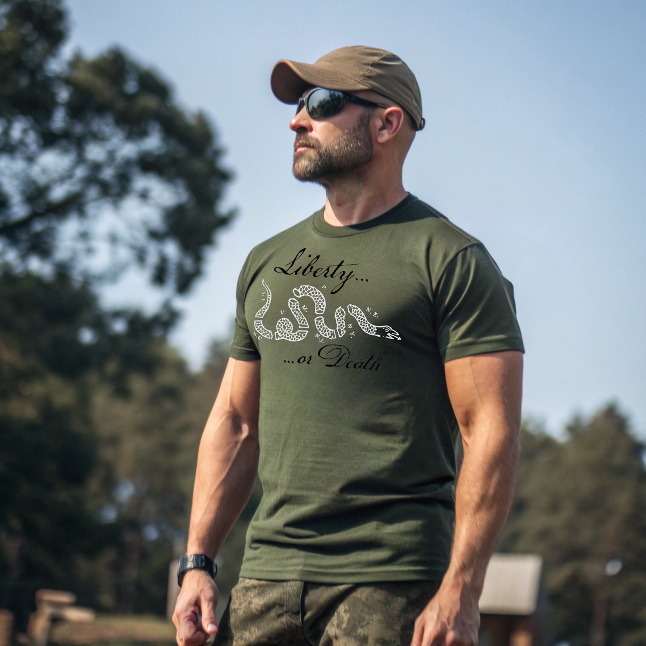1776 Liberty or Death Tee for Patriotic Warriors