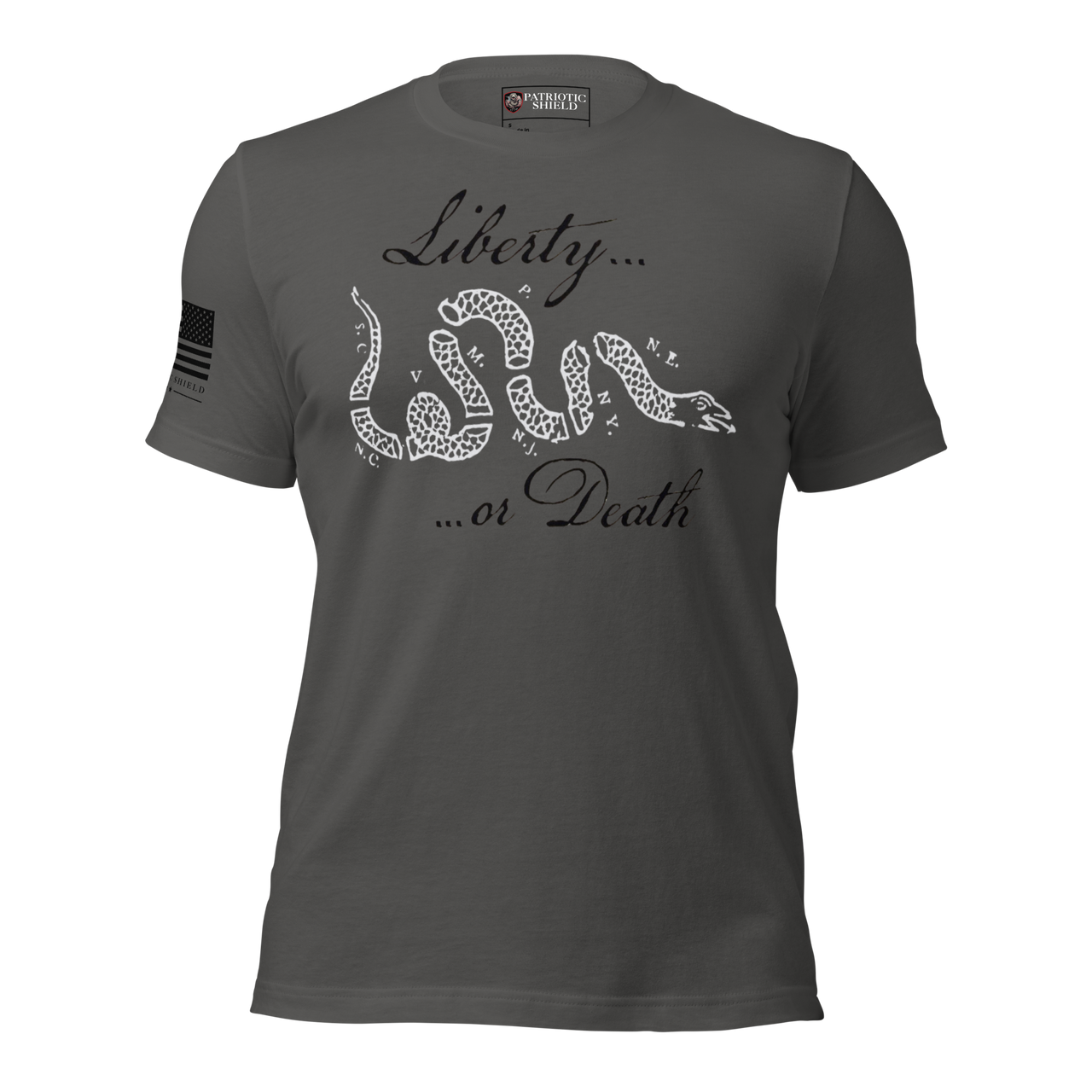 Freedom Fighter T-Shirt Veteran Family Owned Brand. asphalt
