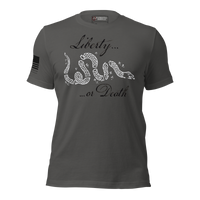Freedom Fighter T-Shirt Veteran Family Owned Brand. asphalt