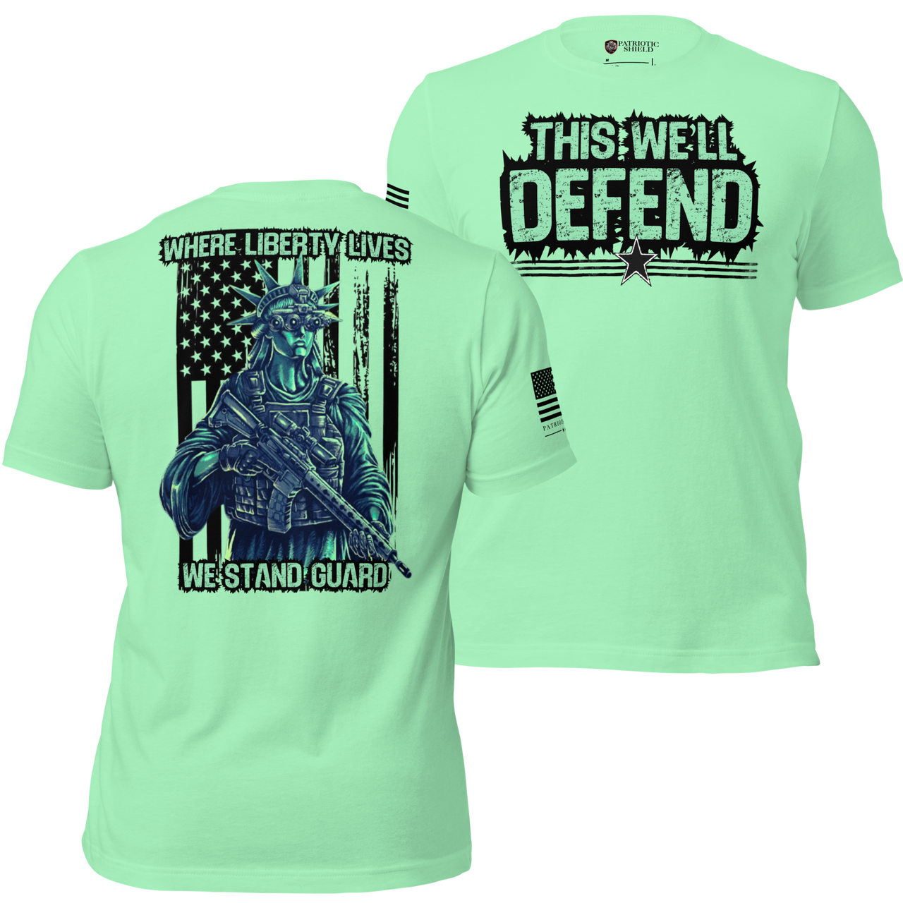 Premium Cotton Liberty’s Militia Tee for Defiant Patriots