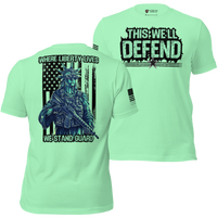 Premium Cotton Liberty’s Militia Tee for Defiant Patriots