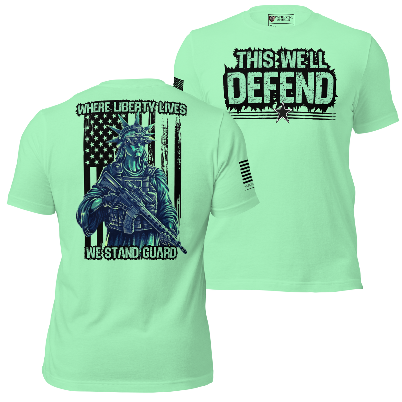 Premium Cotton Liberty’s Militia Tee for Defiant Patriots