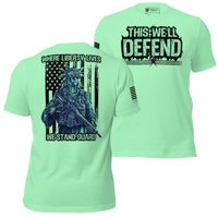 Premium Cotton Liberty’s Militia Tee for Defiant Patriots