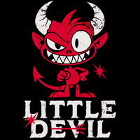 Little Devil creepy and cheeky Halloween tee