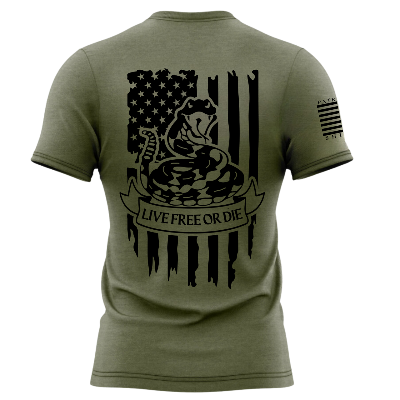 Live Free or Die T-Shirt - Patriotic freedom loving Apparel