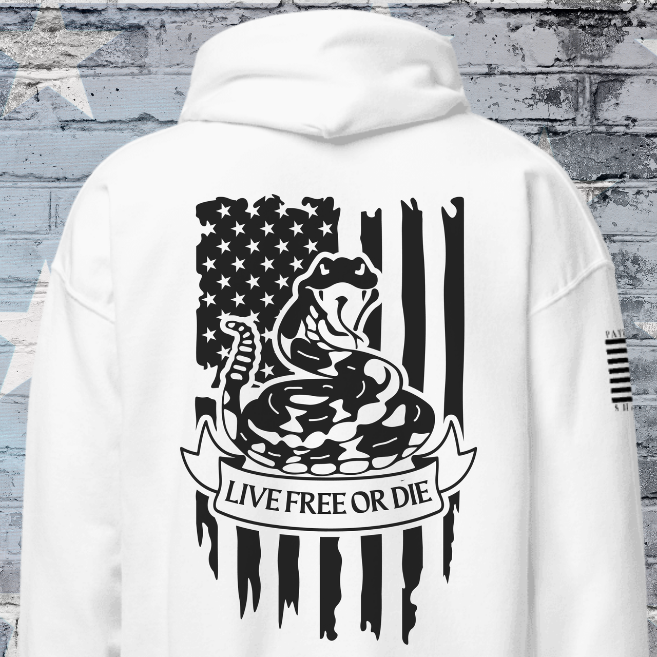 Live Free or Die hoodie - Patriotic Warrior Apparel