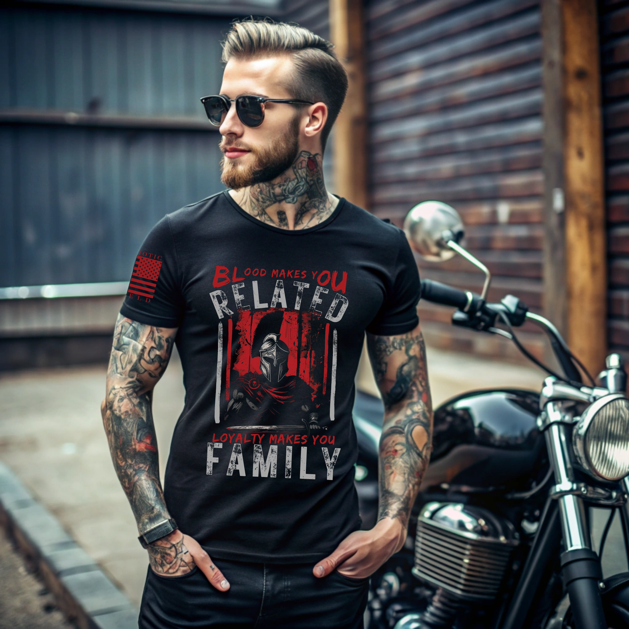 Patriotic Warrior Shirt - Loyalty Defines True Family