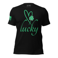 Thumbnail for wearing your lucky tee to all occasions. black