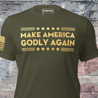 Make America Godly Again T-shirt with patriotic Christian message