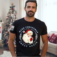 Thumbnail for Festive American Christmas Unisex Tee – Make Christmas Great Again