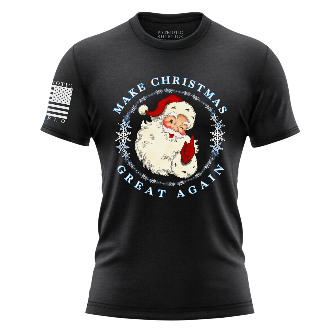 Christmas Shirt – Holiday Patriotism in Style. black