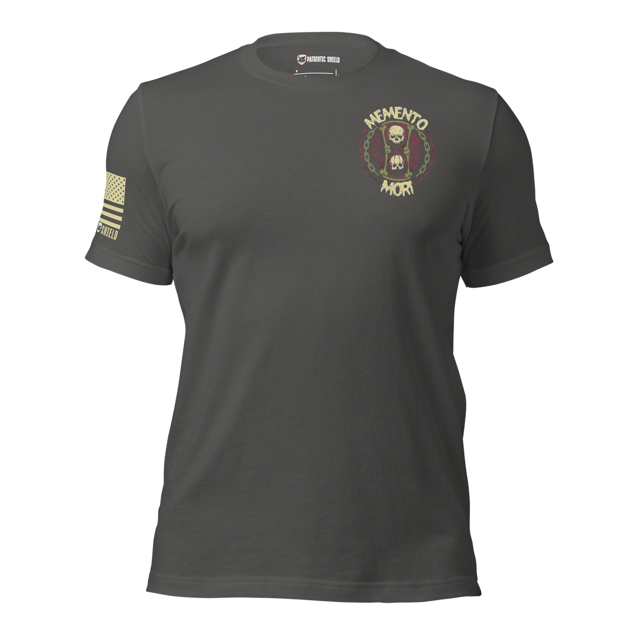 Memento Mori shirt with Latin phrase and gothic aesthetic