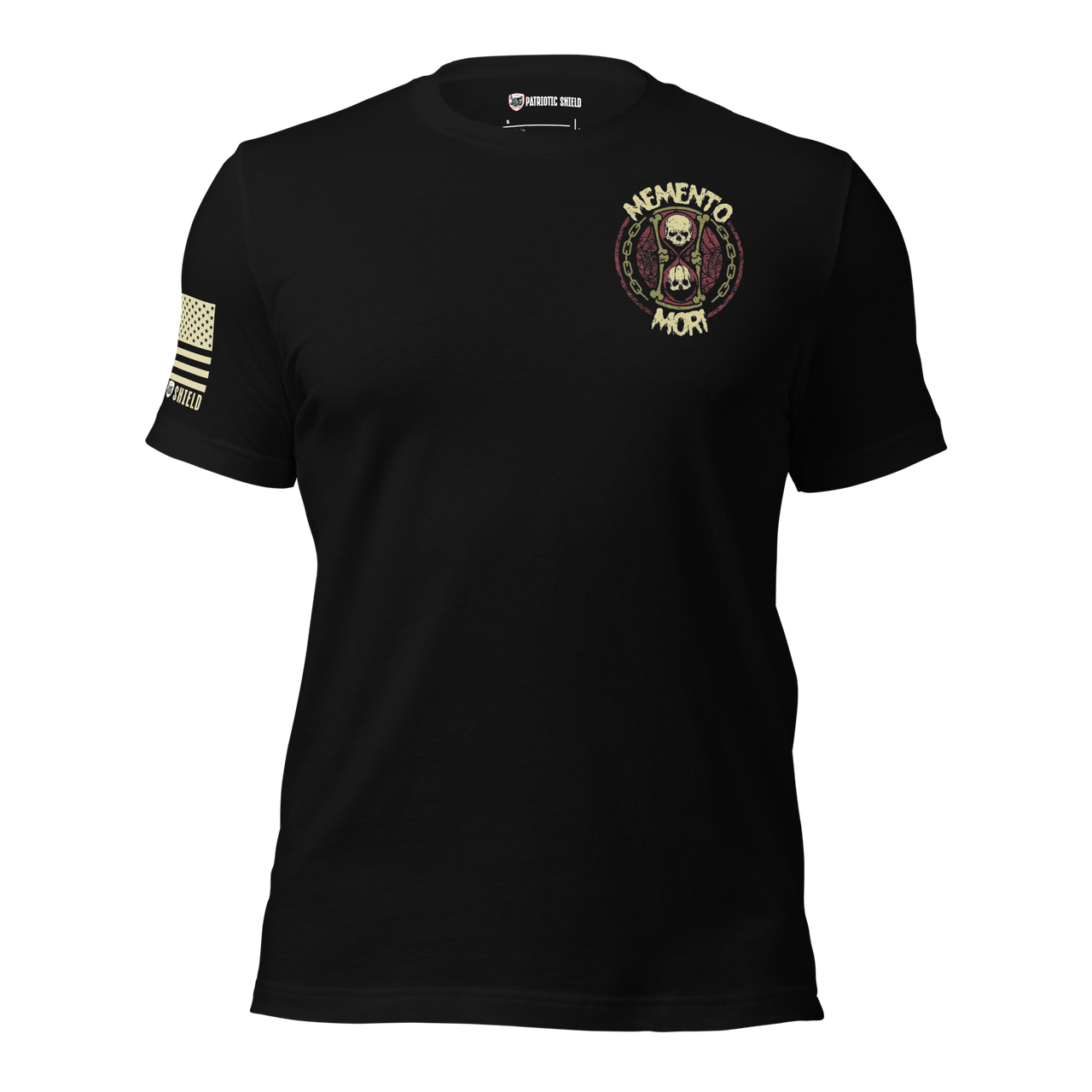 Memento Mori graphic tee for patriotic men and women