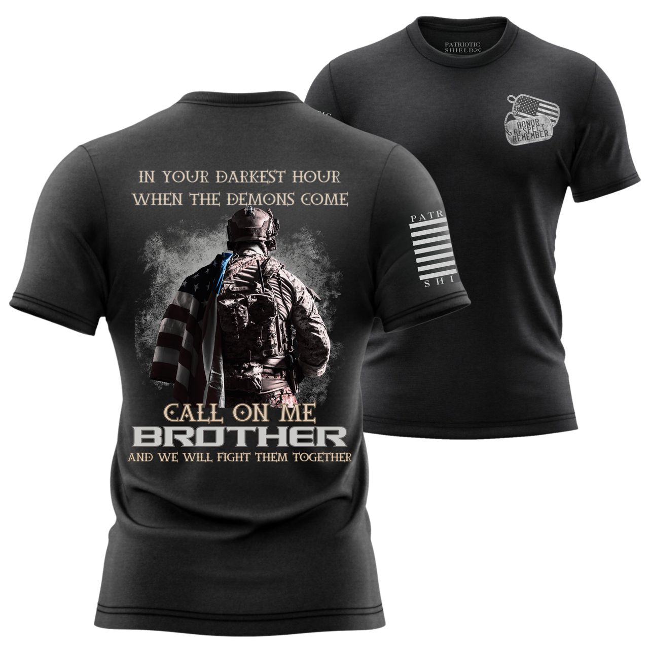 Veteran-family Owned Patriotic Brotherhood T-Shirt