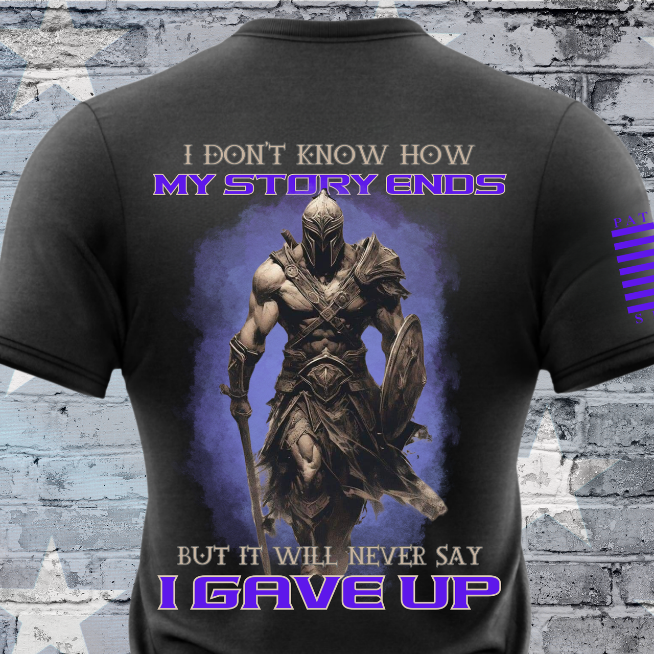 Never Give Up T-Shirt - Warrior Apparel for the resilient fighters