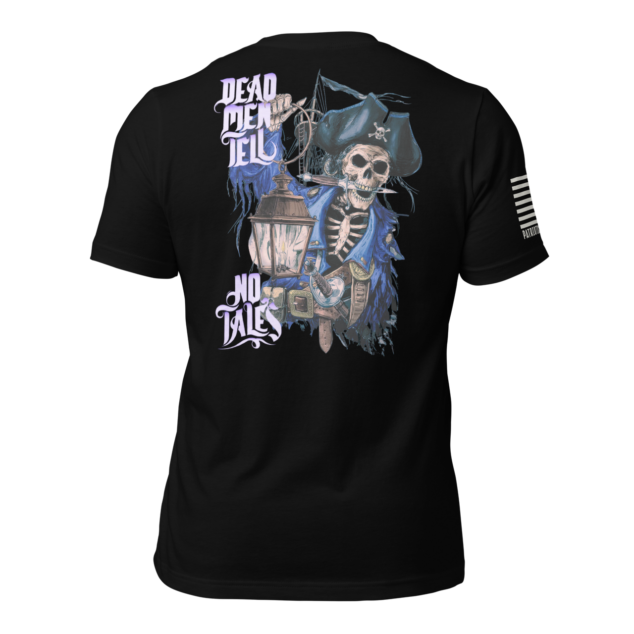 Pirate skull Halloween t-shirt for patriotic men and women