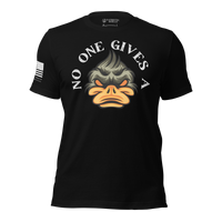 Thumbnail for Trendy and humorous No One Gives a Duck T-shirt for patriots. black