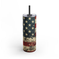 stainless steel American flag drinkware