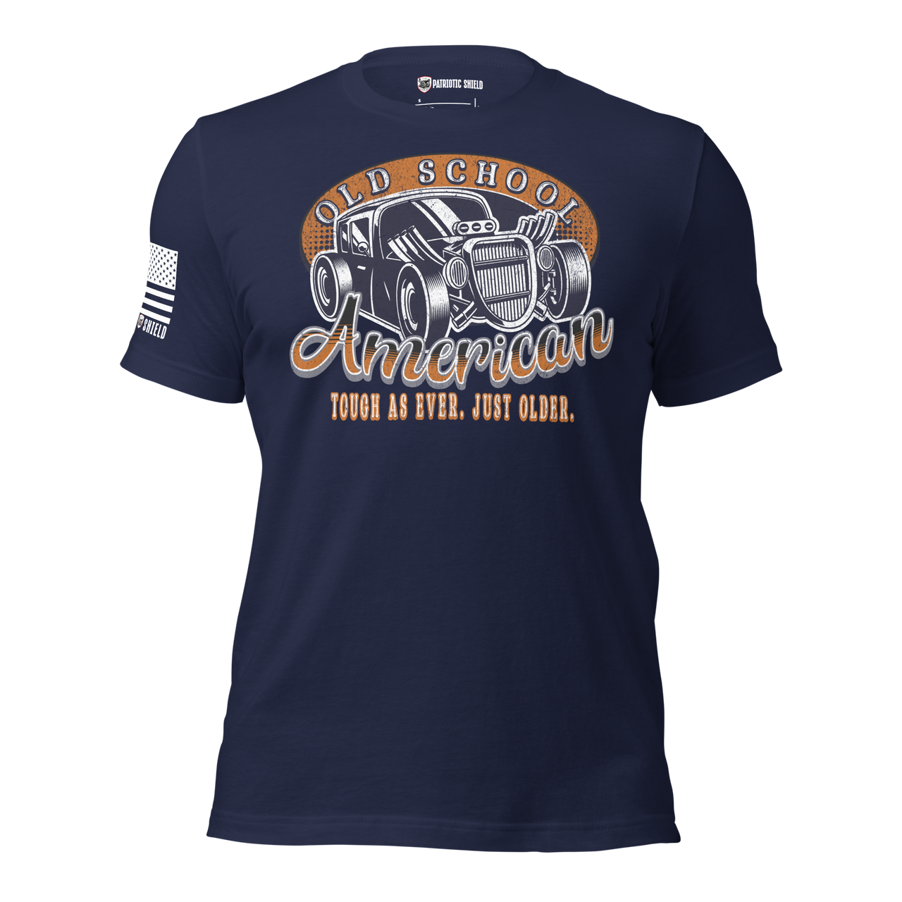 fathers day gift shirt for dad old school style. navy