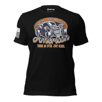 mens graphic tee tough as ever just older muscle car design. black