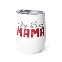 12oz insulated stainless steel tumbler with bold, sassy text for patriotic and fun loving moms