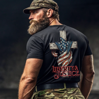 patriotic faith-based shirt with One Nation Under God slogan USA freedom tee