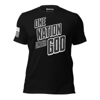 freedom and faith patriotic shirt One Nation Under God graphic tee design