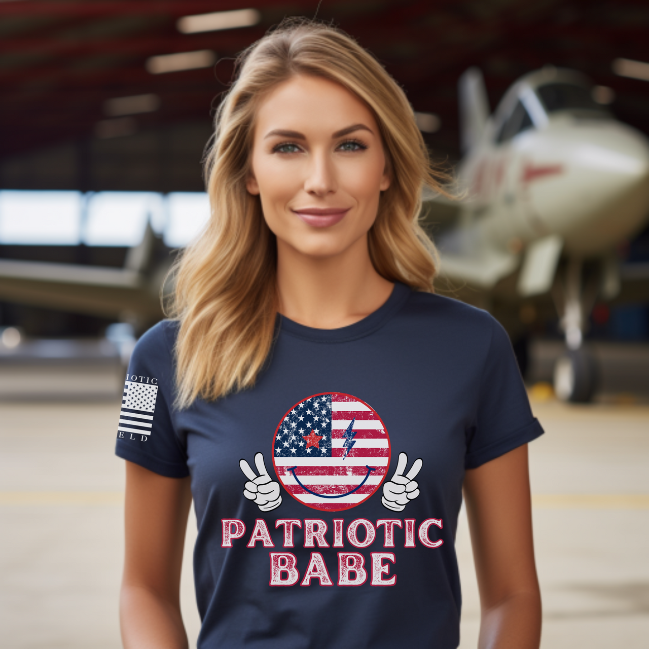 Comfortable and empowering Patriotic Babe women’s apparel