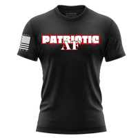 Thumbnail for Veteran-family-owned Patriotic AF T-shirt for bold patriots. Black