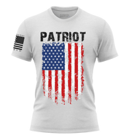 Thumbnail for Bold and beautiful American Patriot T-shirt for women. White