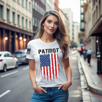 Thumbnail for Women’s patriot T-shirt for proud American warriors