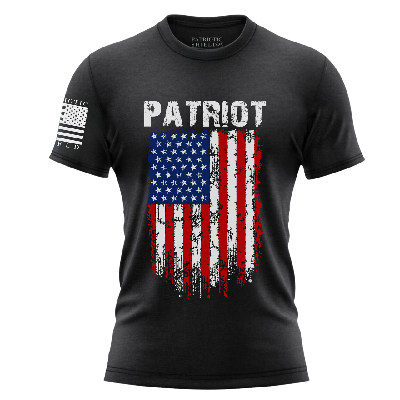 Soft and stylish American Patriot T-shirt for women. Black