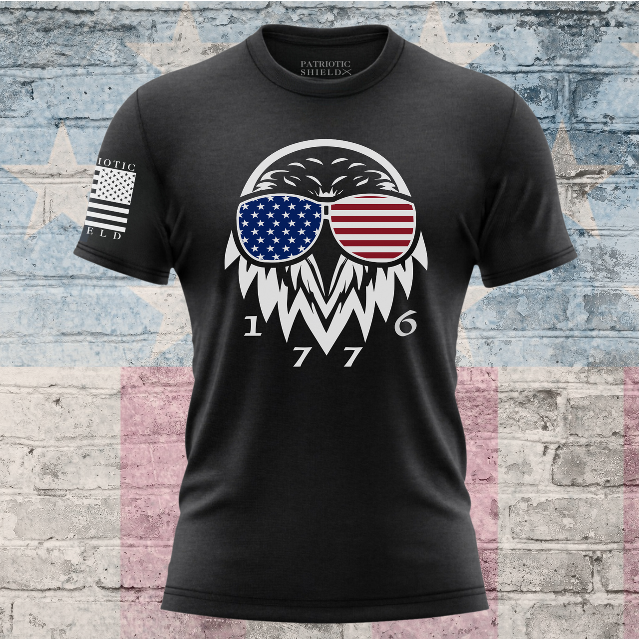 Patriot Eagle 1776 women’s T-shirt with bold eagle design