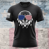 Thumbnail for Patriot Eagle 1776 women’s T-shirt with bold eagle design