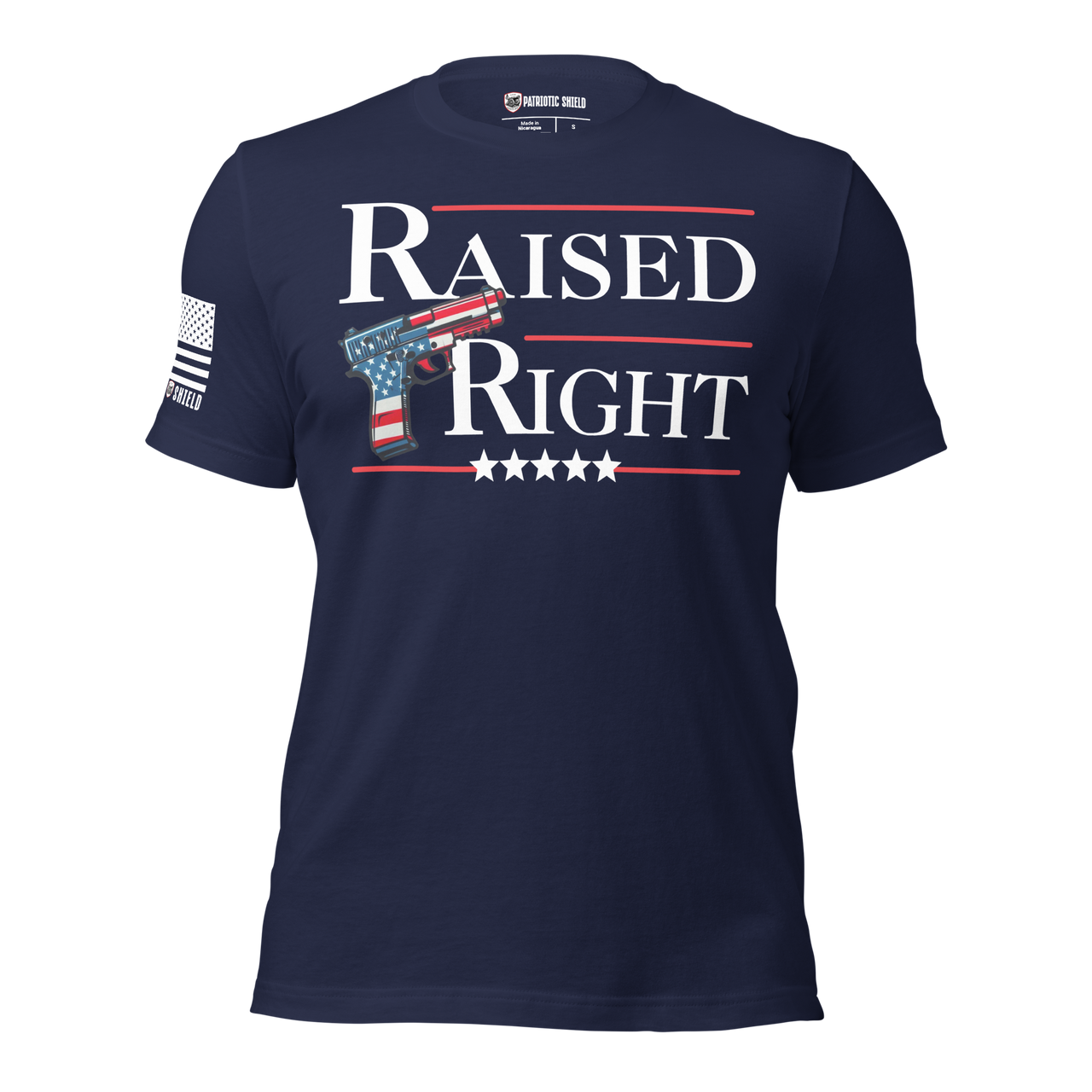 Conservatives t-shirt for gun owners and patriots. navy