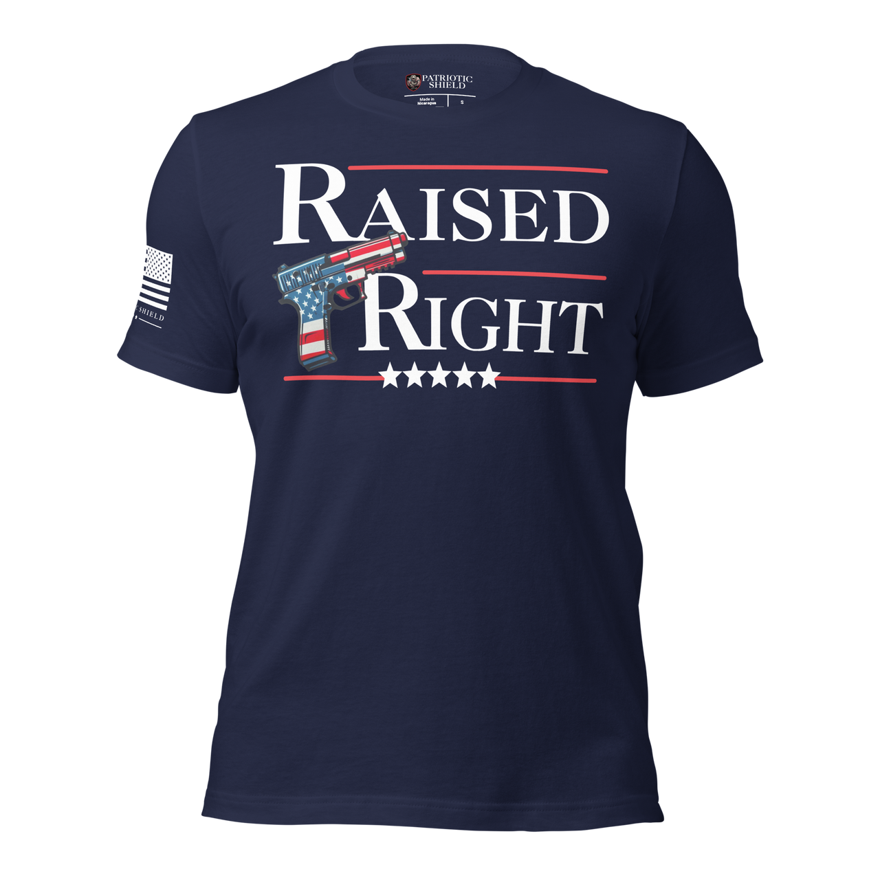 Conservatives t-shirt for gun owners and patriots. navy