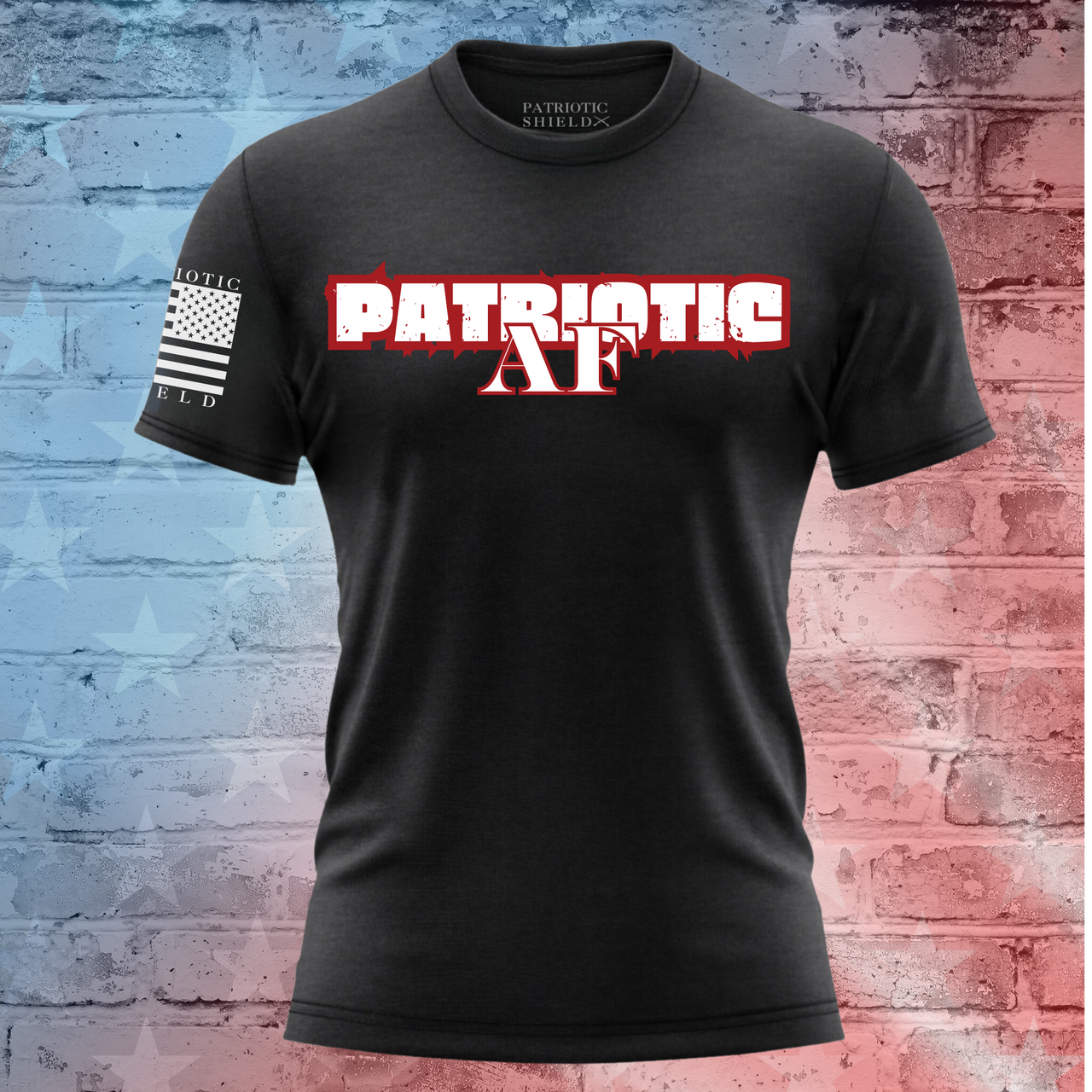 Comfortable and stylish Patriotic AF T-shirt for proud Americans