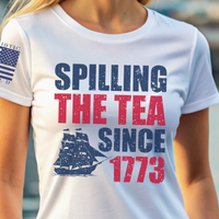 Thumbnail for Patriotic Tea Party Women's T-Shirt