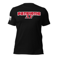 Thumbnail for Patriotic AF text on high-quality, premium cotton T-shirt