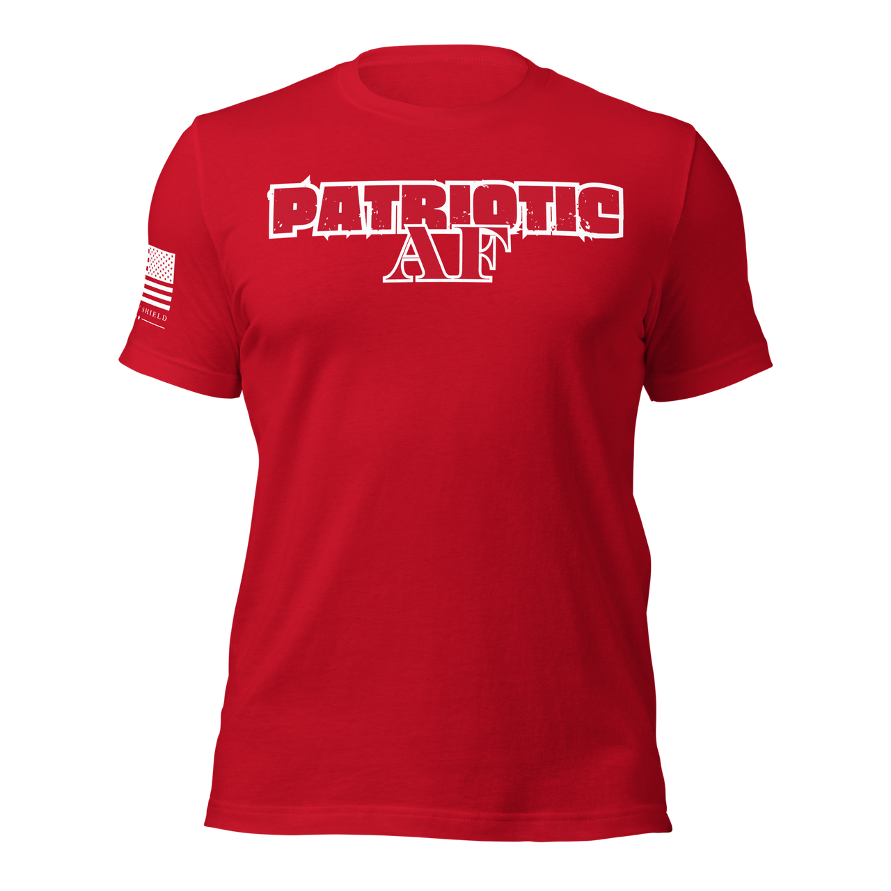 Veteran-family-owned Patriotic AF T-shirt for bold patriotic women