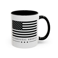 Revolutionary Spirit Coffee Mug with Freedom Quote and American Flag
