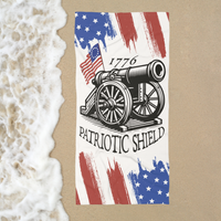 patriotic shield towel honoring american values and traditions