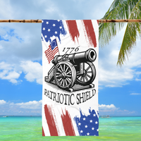 patriotic beach towel veterans military support gift idea