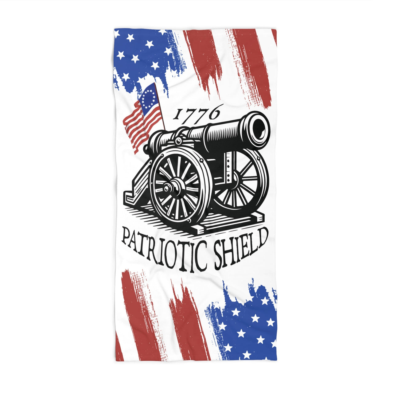 patriotic shield summer towel fourth of july pool accessory