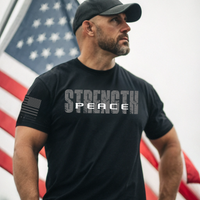 Veteran-family owned defiant American warrior shirt