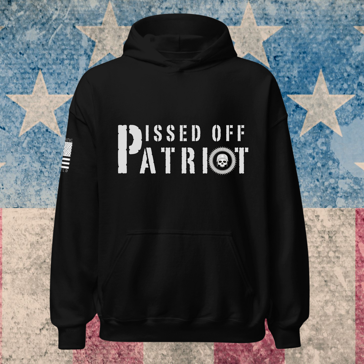 stylish Patriotic hoodie – Wear Your Frustration and Pride. black