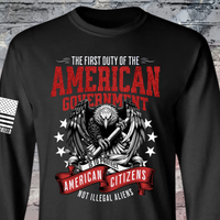 Protect American Citizens long sleeve patriotic shirt