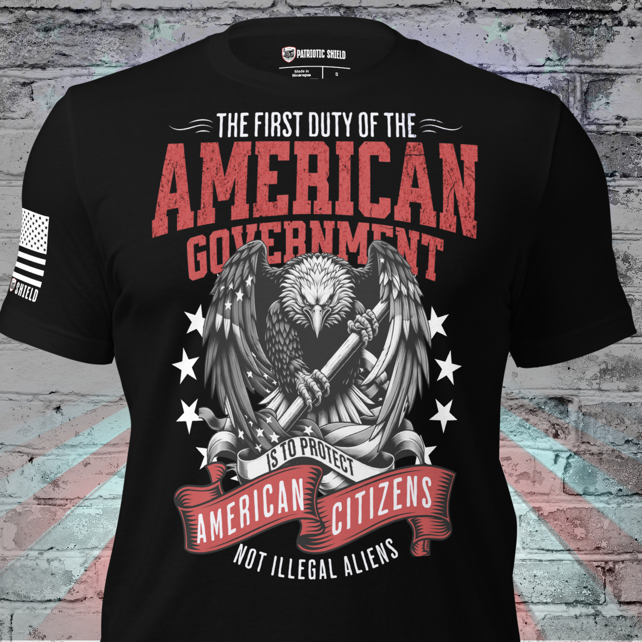Protect Our Own America First patriotic T shirt