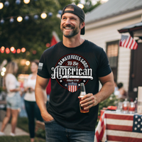 Proud to be American shirt bold patriotic apparel